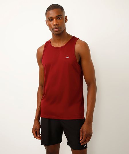 Regata Esportiva Ace Básica Gola Careca Vinho P