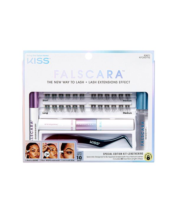 kit cílios kiss falscara starter preto UNICO