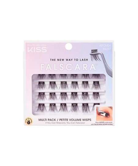 cílios kiss falscara multipack petite volume wisps preto UNICO cílios kiss falscara multipack petite volume wisps preto UNICO