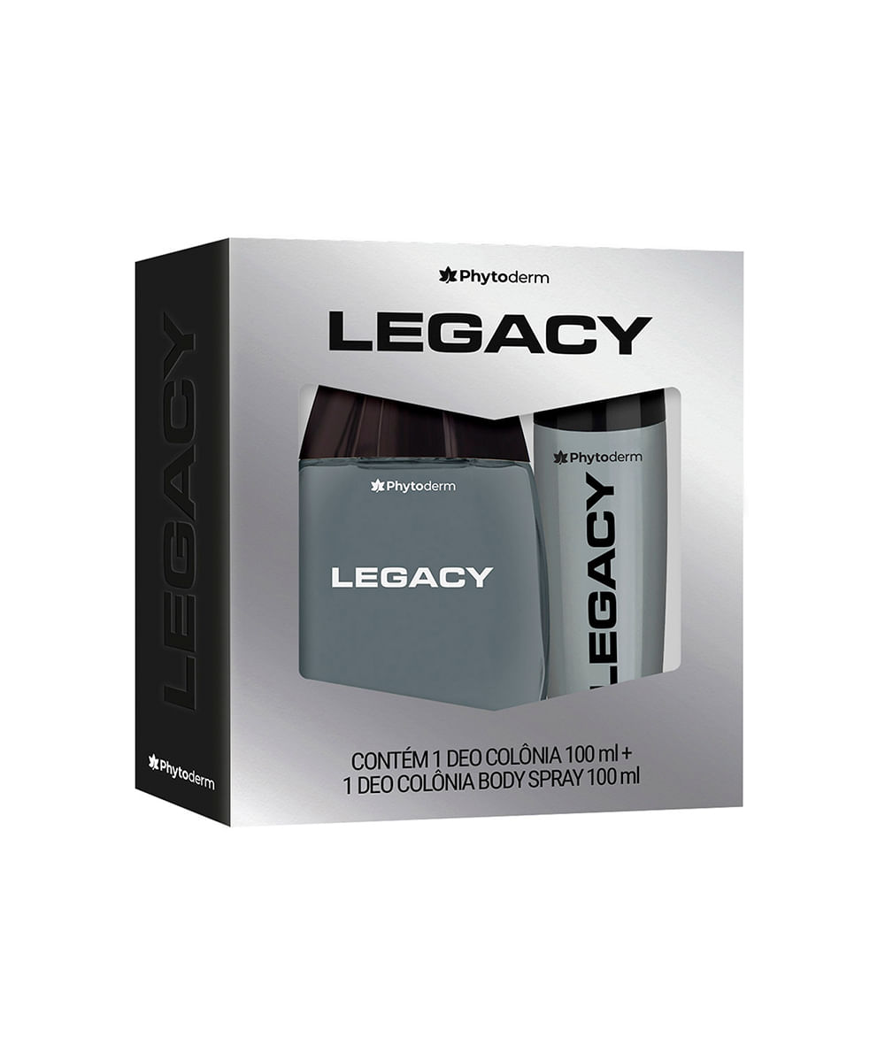 kit phytoderm legacy deo colônia e body spray