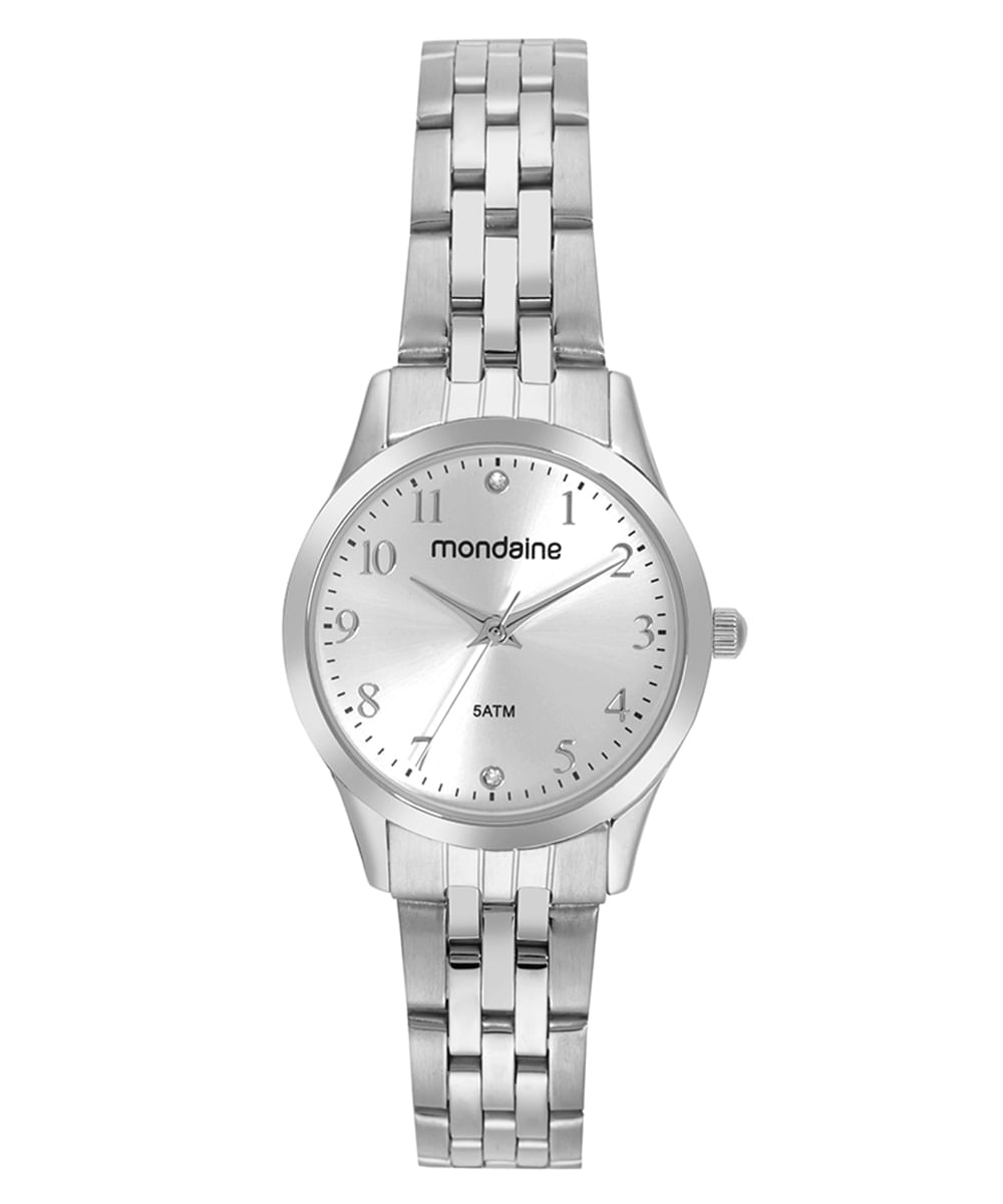relógio mondaine 32699l0mvne3ka analógico prateado