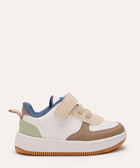 tênis casual infantil com velcro ace branco 21 tênis casual infantil com velcro ace branco 21
