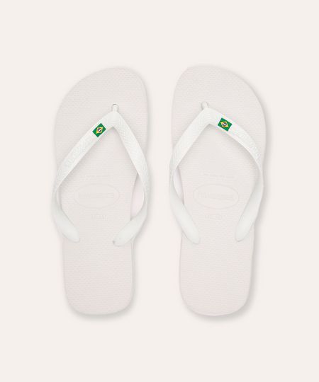 chinelo havaianas brasil branco 39-40 chinelo havaianas brasil branco 39-40