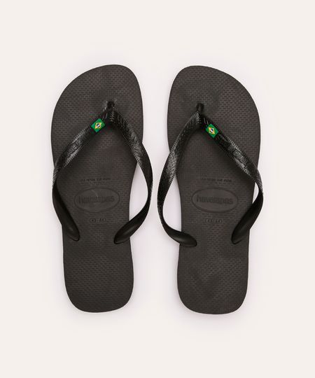 chinelo havaianas brasil preto 37-38 chinelo havaianas brasil preto 37-38