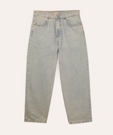 calça skater jeans juvenil com bolsos azul 12