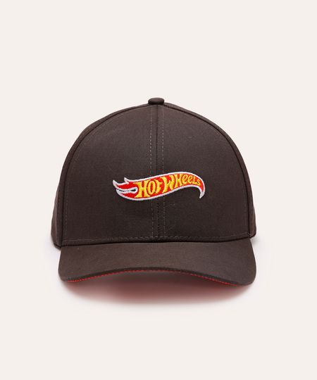 boné infantil aba curva hot wheels cinza UNICO