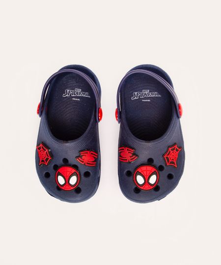 babuche infantil homem aranha azul marinho 20-21 babuche infantil homem aranha azul marinho 20-21