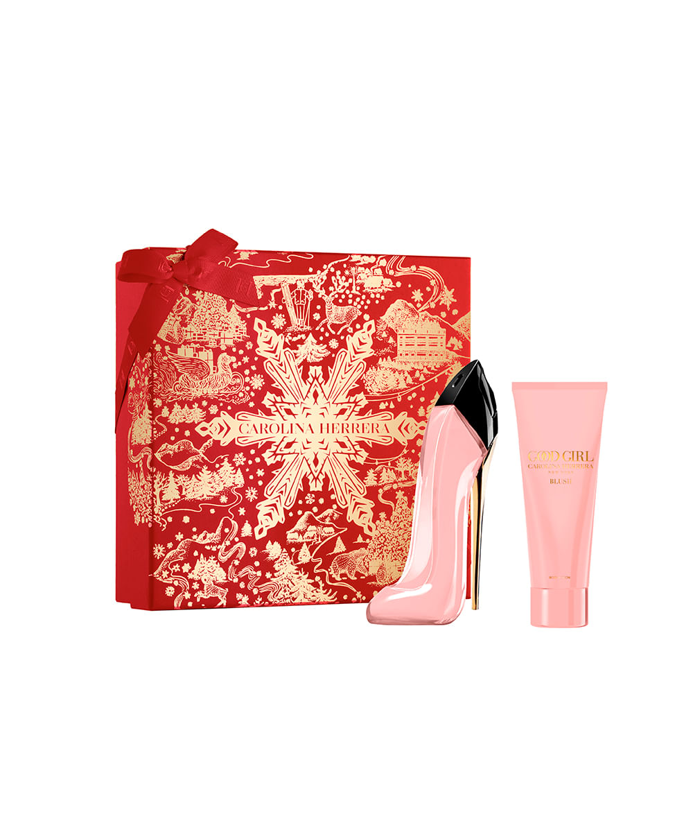 kit good girl blush carolina herrera eau de parfum 80ml e creme corporal 100ml