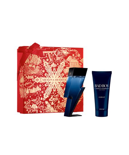 kit bad boy cobalt carolina herrera eau de parfum électrique 100ml e gel de banho 100ml UNICO kit bad boy cobalt carolina herrera eau de parfum électrique 100ml e gel de banho 100ml UNICO