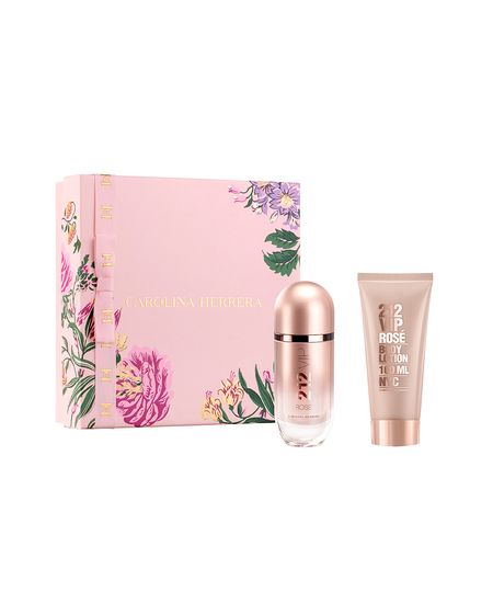 kit 212 vip rosé carolina herrera eau de parfum 80ml e creme corporal 100ml UNICO