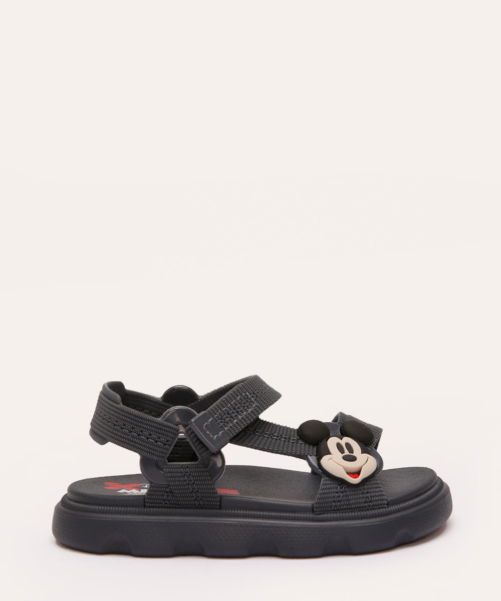 sandália infantil mickey cinza sandália infantil mickey cinza