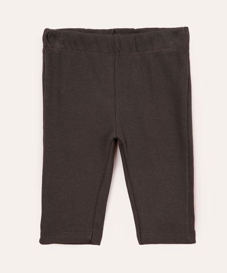 calça capri infantil ribana cinza 1