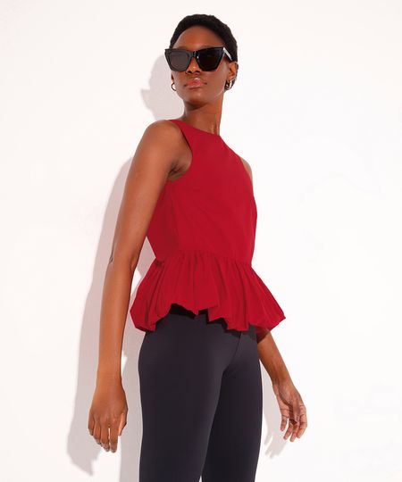 regata balonê decote costas mindset vermelha GG regata balonê decote costas mindset vermelha GG