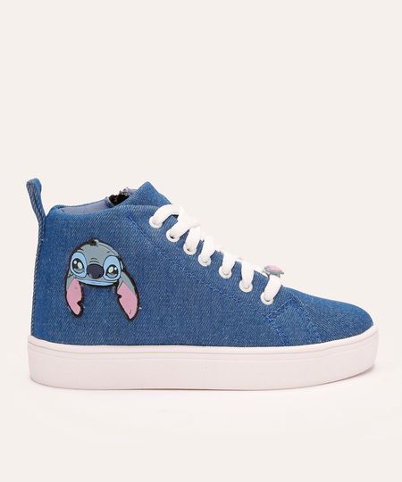 tênis infantil cano médio lilo e stitch azul 29 tênis infantil cano médio lilo e stitch azul 29
