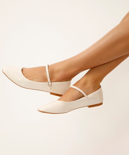 sapatilha boneca com fivela oneself off white 39