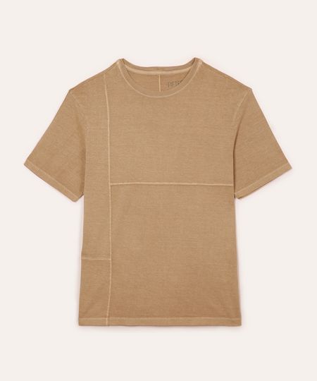 camiseta juvenil de algodão com recortes bege 10 camiseta juvenil de algodão com recortes bege 10