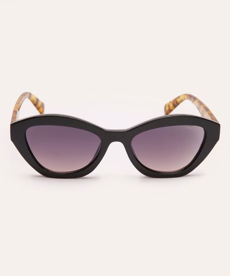 óculos de sol gatinho tartaruga triton preto UNICO