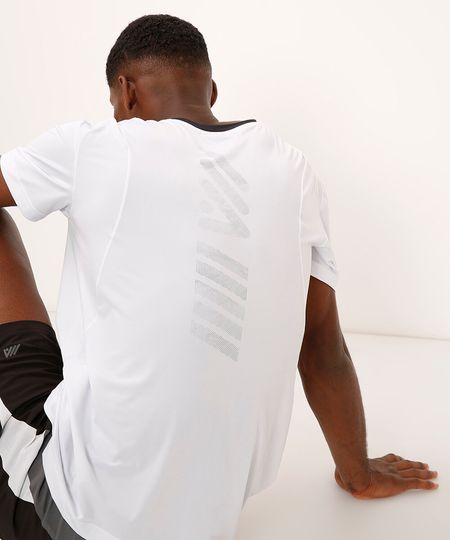camiseta manga curta esportiva ace branca P