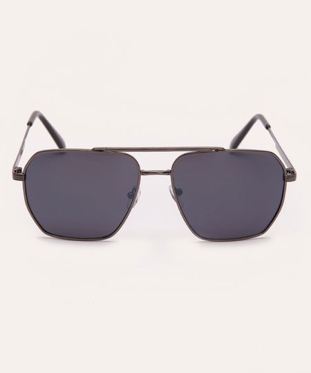 óculos de sol aviador triton cinza UNICO