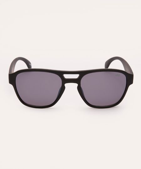 óculos de sol aviador fosco preto UNICO