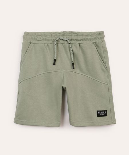 bermuda de moletom infantil com recorte verde 4 bermuda de moletom infantil com recorte verde 4