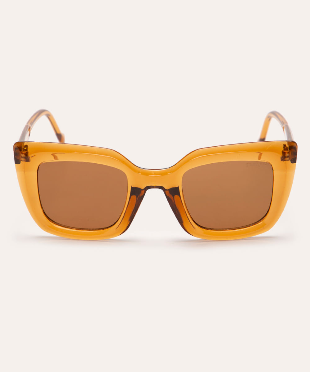 óculos de sol oval triton marrom