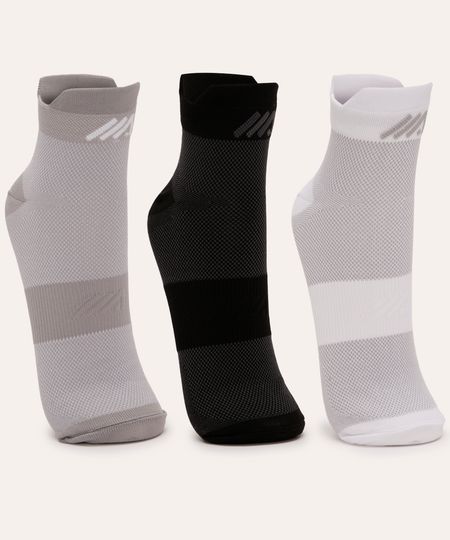 kit de 3 meias cano médio esportiva ace colorida 39-43 kit de 3 meias cano médio esportiva ace colorida 39-43