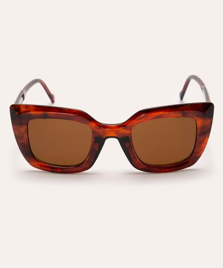 óculos de sol gatinho tartaruga triton marrom UNICO