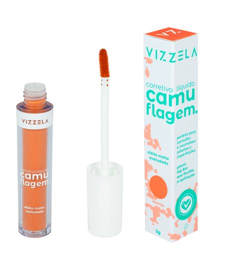 corretivo camuflagem vizzela laranja UNICO corretivo camuflagem vizzela laranja UNICO