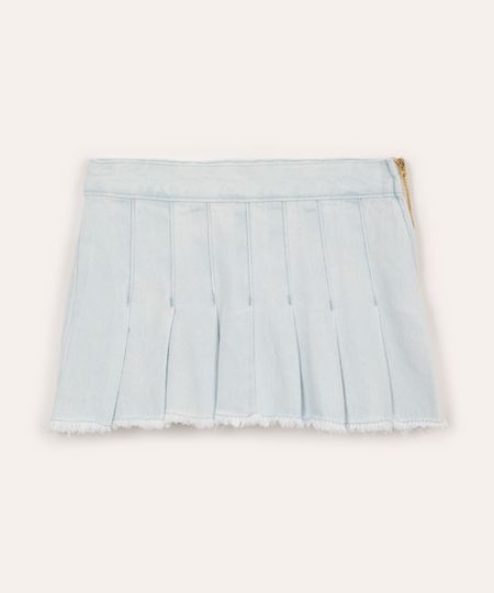 saia curta jeans plissada azul 12 saia curta jeans plissada azul 12