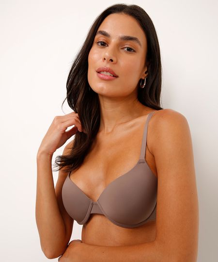sutiã push up com aro e bojo enchimento cinza 44 sutiã push up com aro e bojo enchimento cinza 44