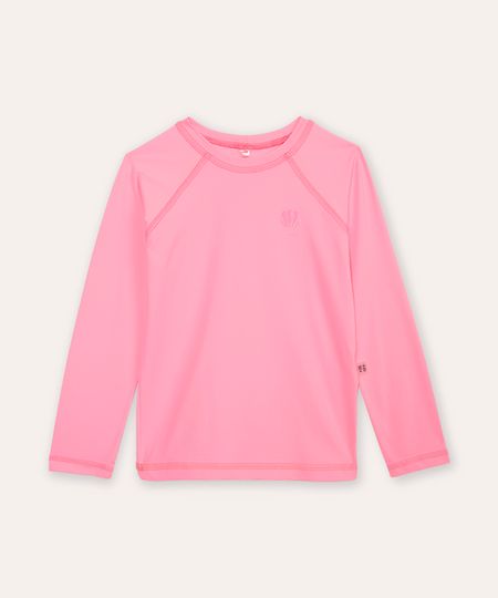 blusa infantil manga longa proteção uv rosa 4 blusa infantil manga longa proteção uv rosa 4