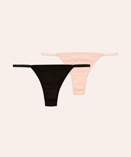 kit de 2 calcinhas fio dental colorida P kit de 2 calcinhas fio dental colorida P