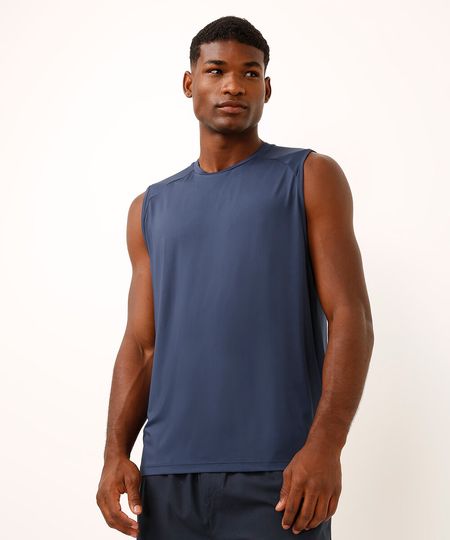 regata machão ultra strech esportiva ace azul G regata machão ultra strech esportiva ace azul G