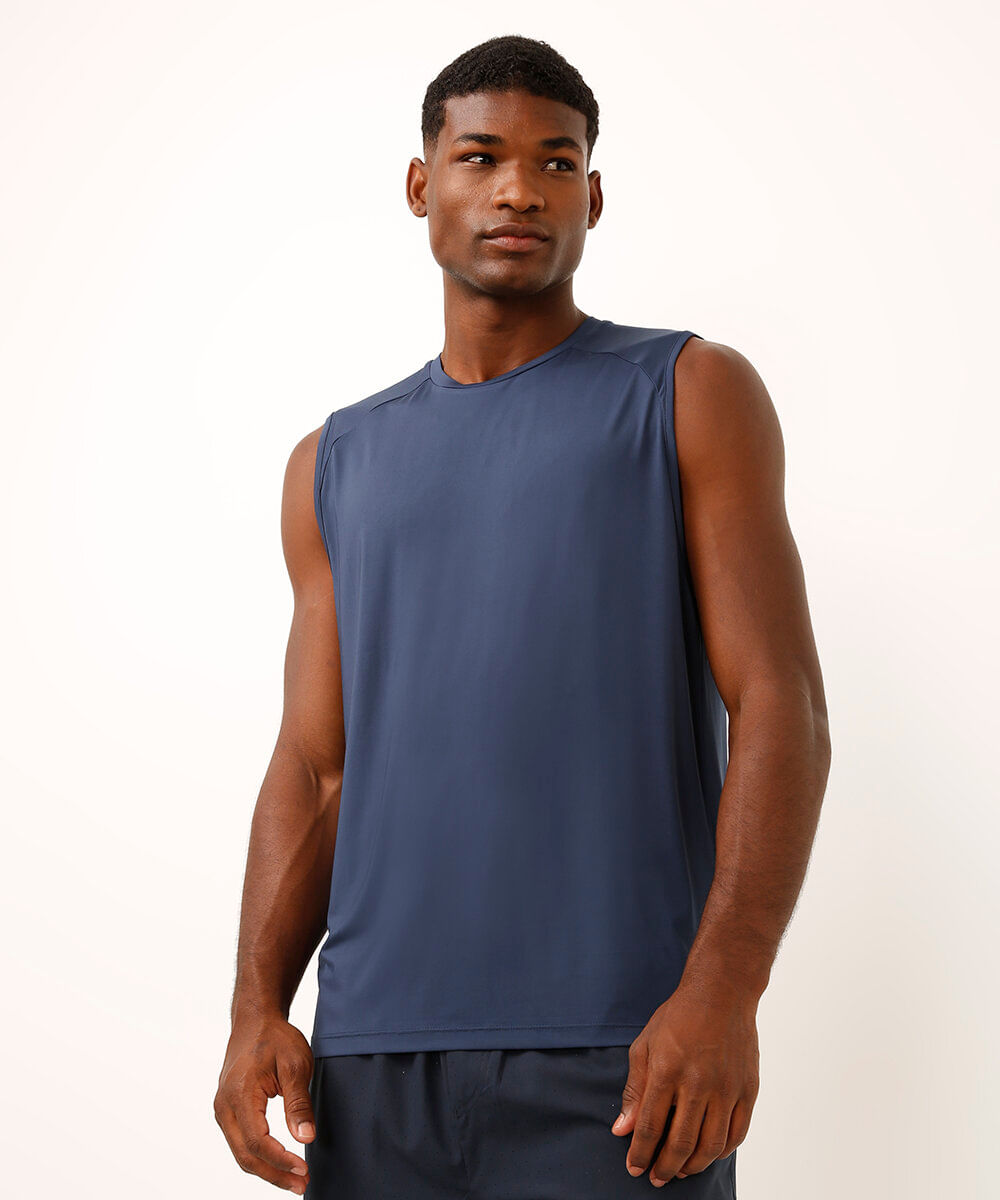regata machão ultra strech esportiva ace azul