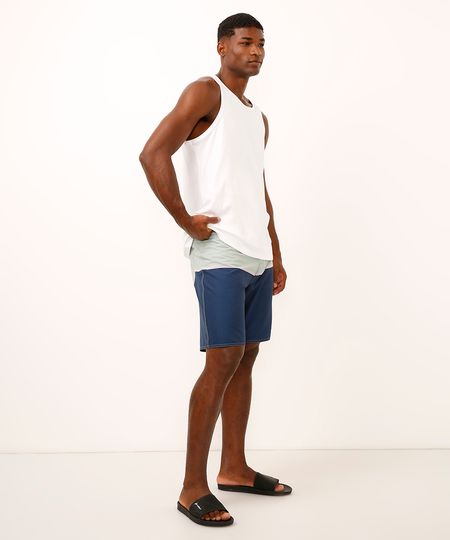 bermuda boardshort reta listrada azul 40 bermuda boardshort reta listrada azul 40