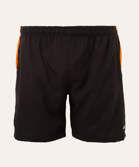 short cós elástico plus size esportivo ace preto GG1