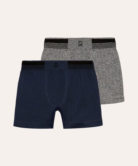 kit de 2 cuecas boxer infantis sem costura delrio colorido P kit de 2 cuecas boxer infantis sem costura delrio colorido P