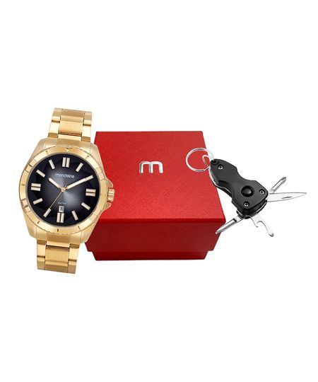 relógio mondaine analógico calendário 32660gpmvde1k dourado UNICO