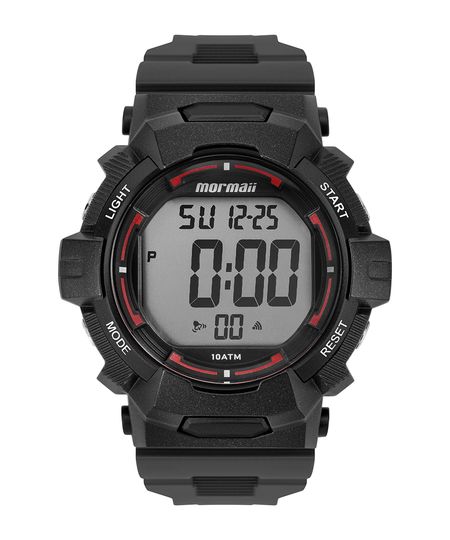relógio mormaii digital mo0330c8r preto UNICO