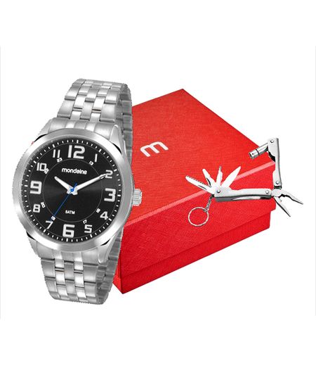 relógio mondaine analógico 99421g0mvne1kr prateado UNICO