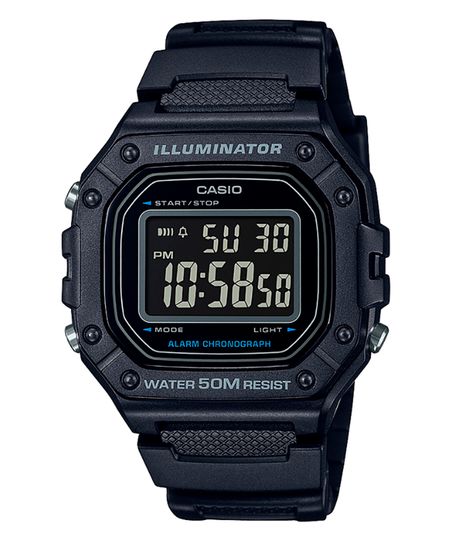 relógio casio digital w 218h 1bvdf preto UNICO