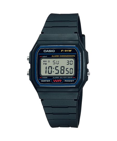relógio casio digital f91w1dg preto UNICO