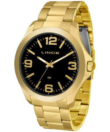 relógio masculino lince analógico mrg4545l p2kx dourado UNICO relógio masculino lince analógico mrg4545l p2kx dourado UNICO