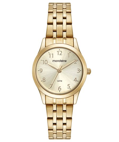 relógio mondaine analógico 32608lpmkde1k1 dourado UNICO