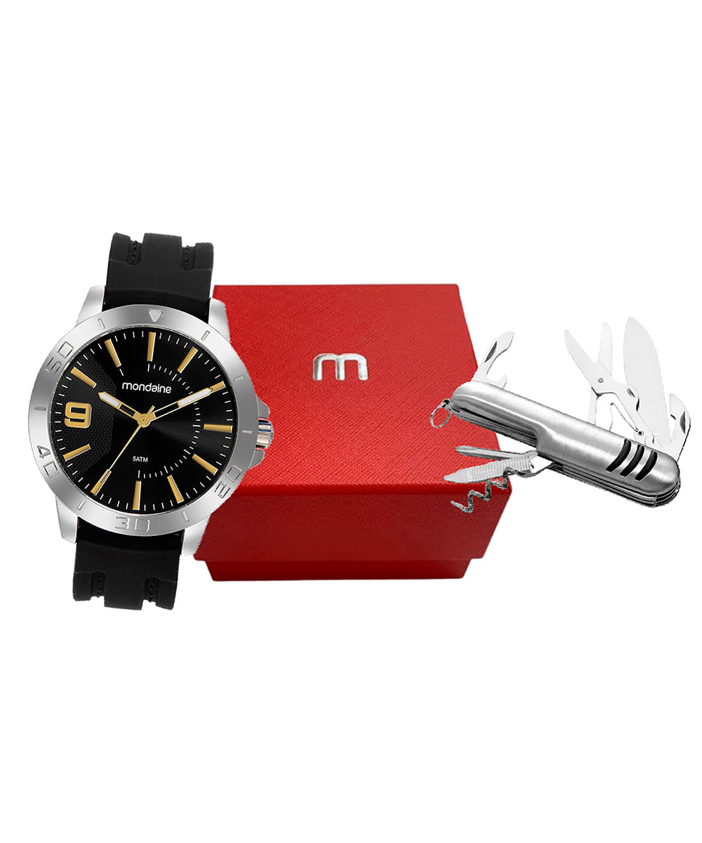relógio mondaine analógico 99699g0mvni1k prateado