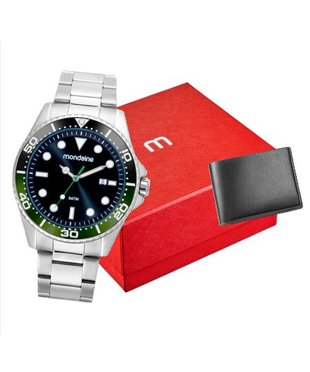 relógio mondaine analógico 32507g0mvne1k prateado UNICO