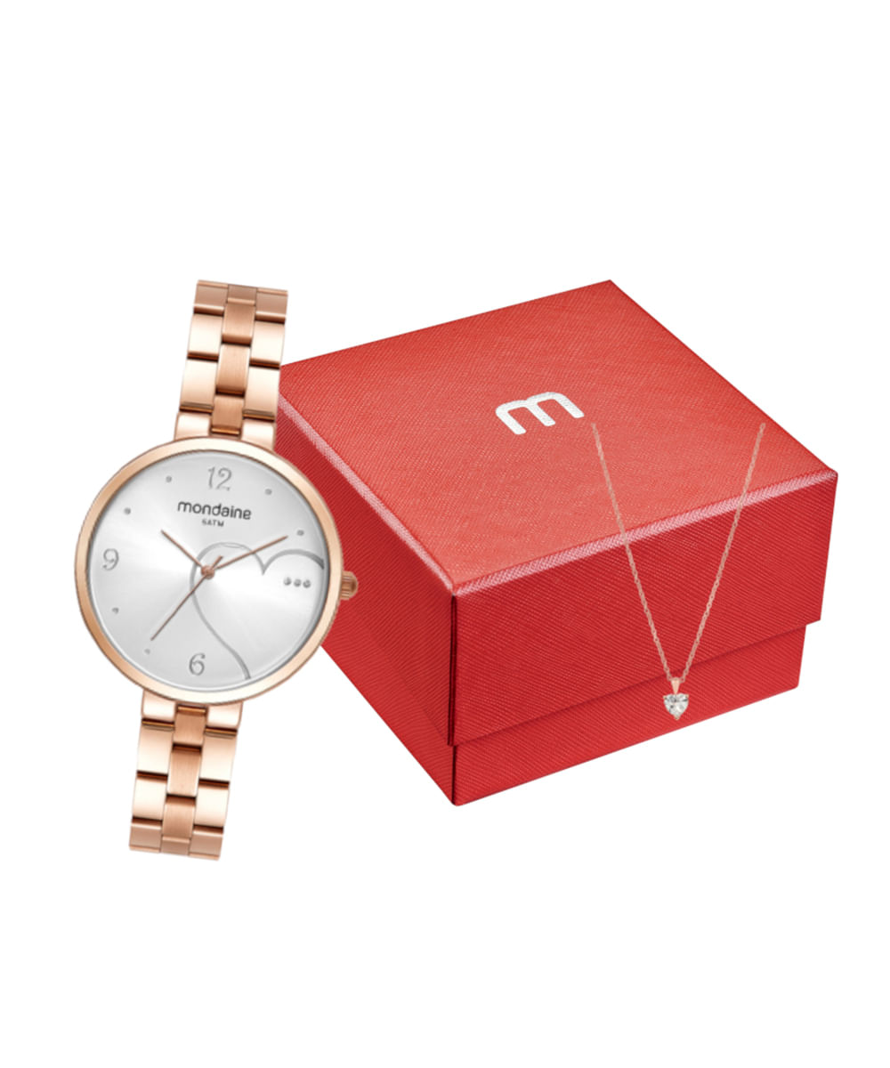 relógio mondaine analógico 32501lpmkre3k1 rosa
