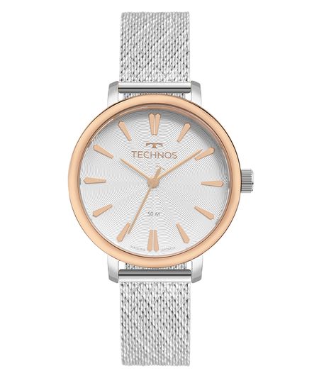 relógio technos analógico 2036msi1e prateado UNICO relógio technos analógico 2036msi1e prateado UNICO