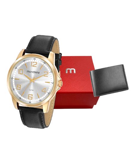 relógio mondaine analógico 99428gpmvdh3kn dourado UNICO